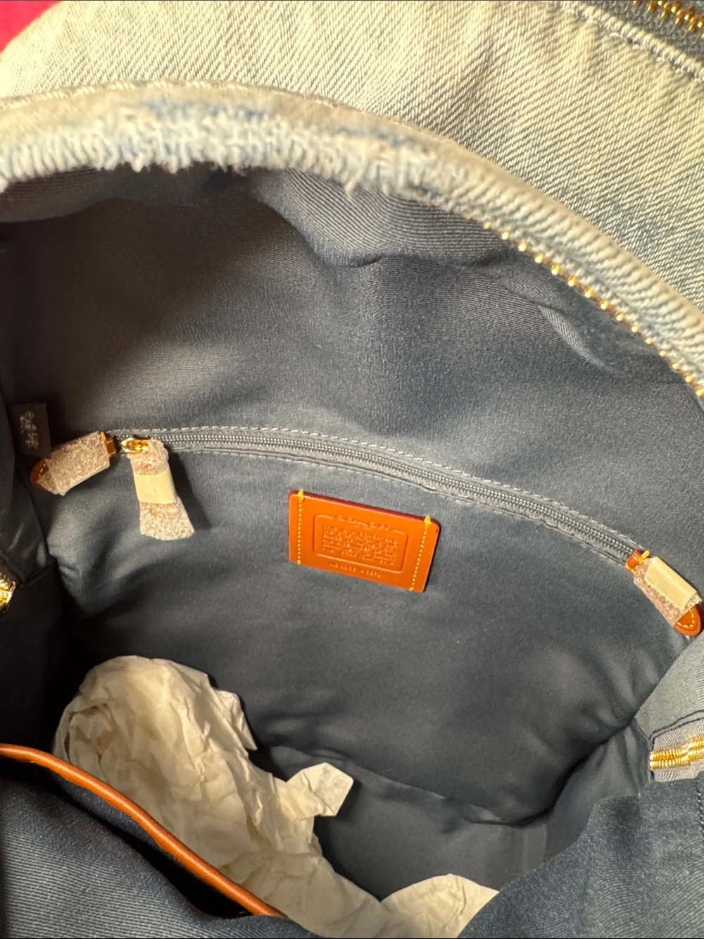 Coach Distressed Denim Backpack NWT – Style CEF27 – 11x13x5